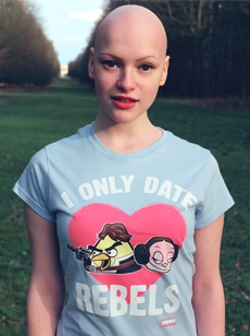 Joelle joelle singer Star Wars Date Rebels Tshirt alopecia image picture photo Skoobie Dootle Official Website